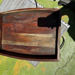 Brand New 100% Wood Tray Heavy Duty 