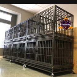 Dog Pet Cage Kennel Size 43 Tube Bar With Divider And Trays New In Box 