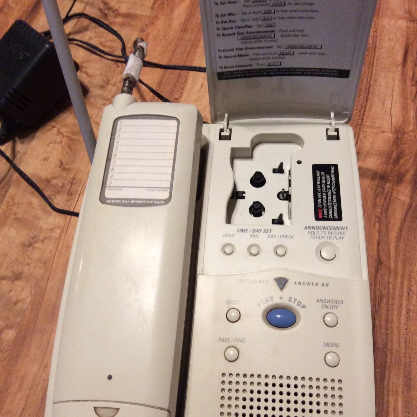 GE Cordless Phone And Answering Machine Plus Manual