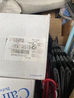 Box Of 10/25 Count Black Plastic Garbage Bags and Can Liners