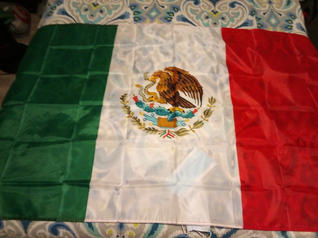 Mexican Flag Size 3'x5' Feet
