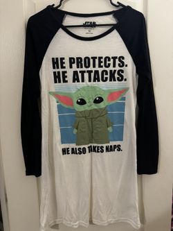 Brand New Grogu Longer Pajama / Night Gown 