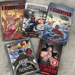 Kids books “I survived” and more