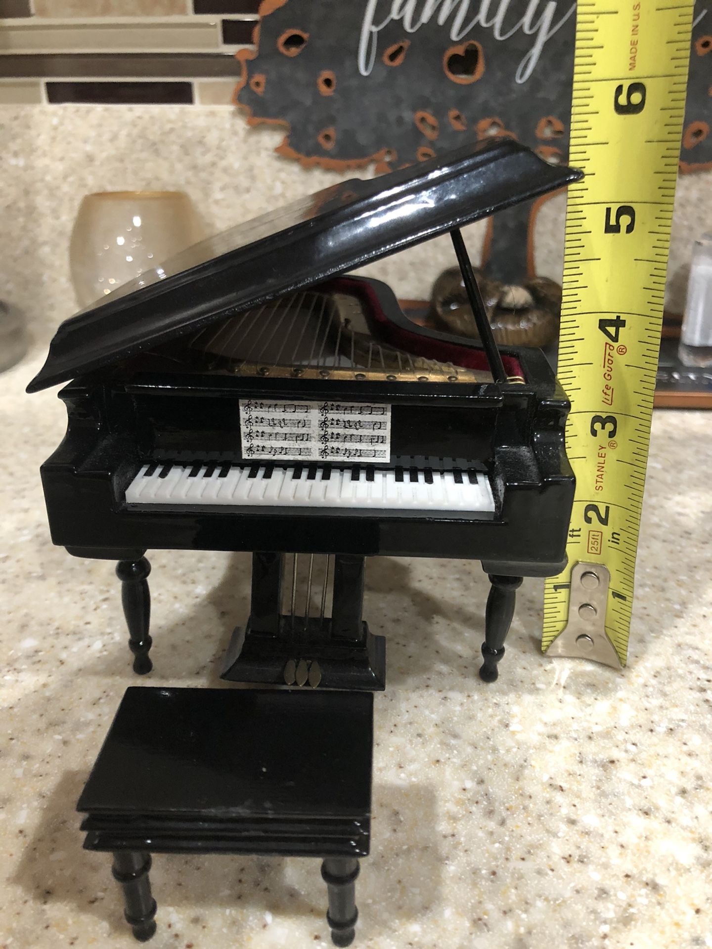 Music box mini grand piano