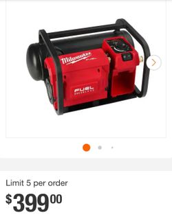 Milwaukee  m18 2 gallon compressor