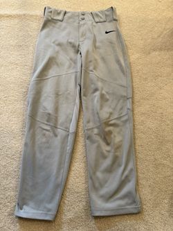 Youth Nike Gray Baseball Pants, Size Large