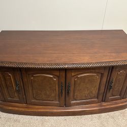 Beautiful Wooden Buffet with CD Storage – $200 OBO