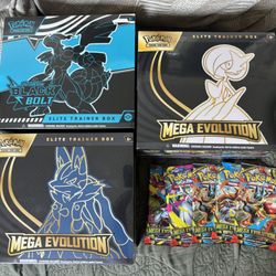 Mega Evolution Etb & Black Bolt Pokemon Cards