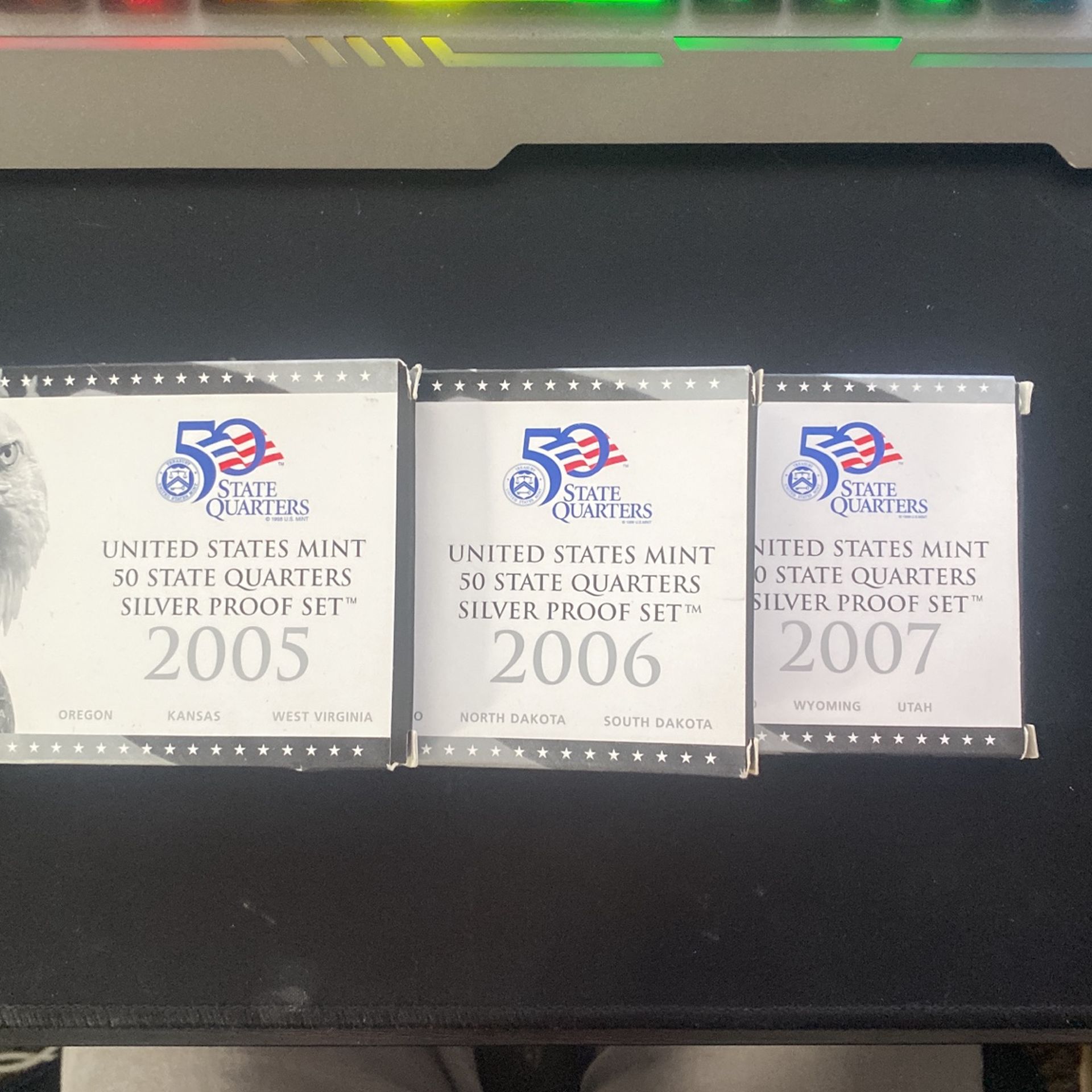 2005-2007 US Mint 50 State Quarters Silver Proof Sets