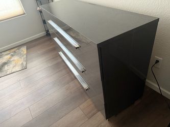 Long dresser with mirror