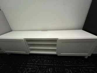 White TV stand / media console cabinet