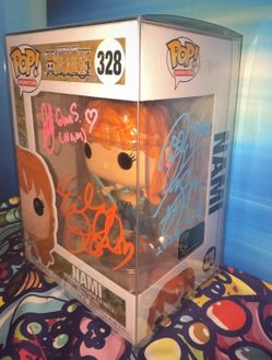 Triple Signed Nami Funko 