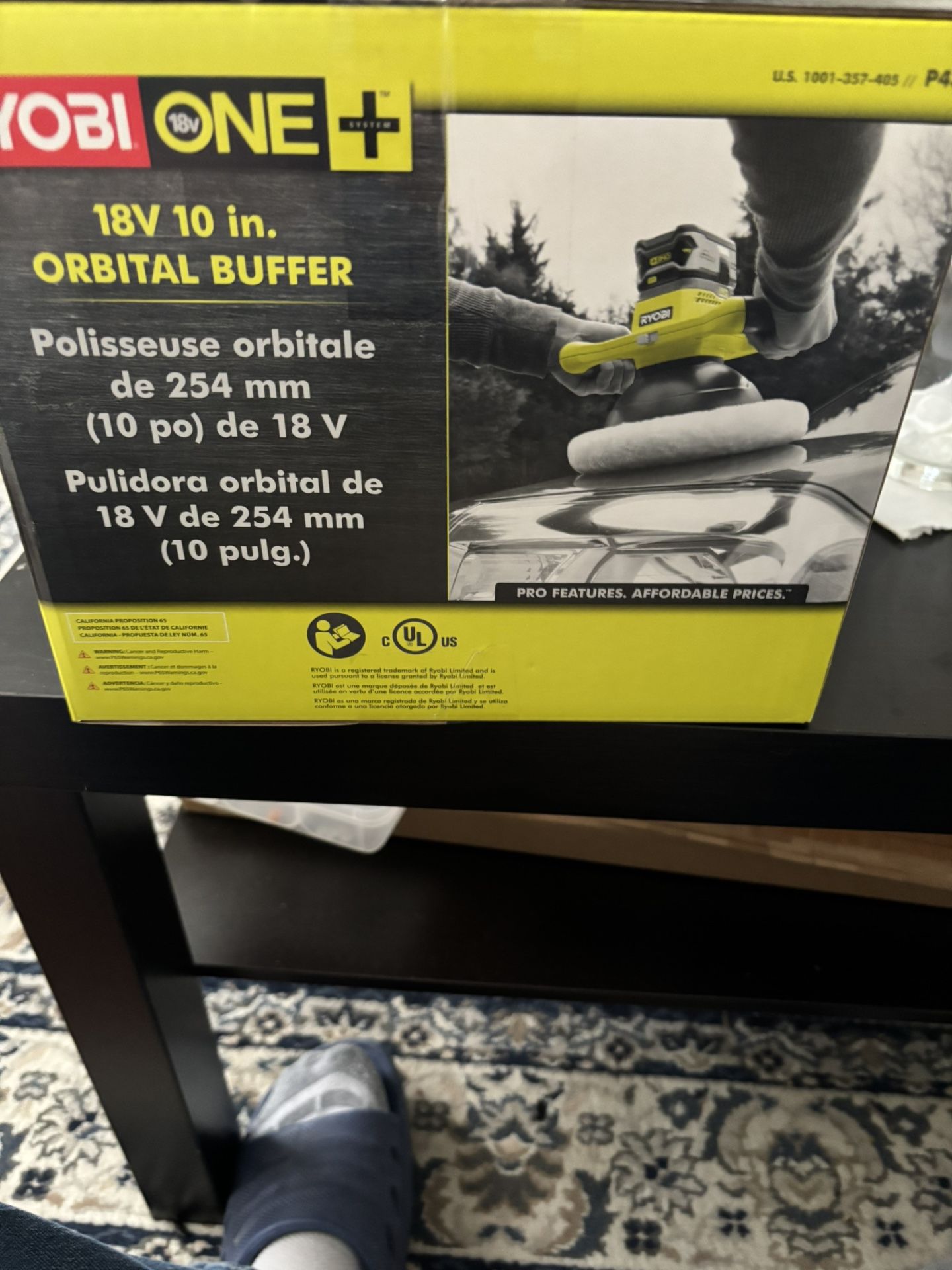 Ryobi ONE+ 18V 10-inch Orbital Buffer Model P435