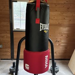  Everlast Omnistrike MMA 80 Pound Gym Boxing Punching Heavy Bag with Stand