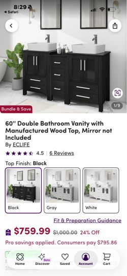 New double vanity