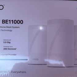 TP-Link Deco BE11000 Wi-Fi 7 Mesh System 3-Pack – Brand New