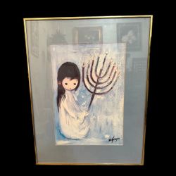 Ettore Degrazia Festival of Lights Signed Framed Print RARE 22x28