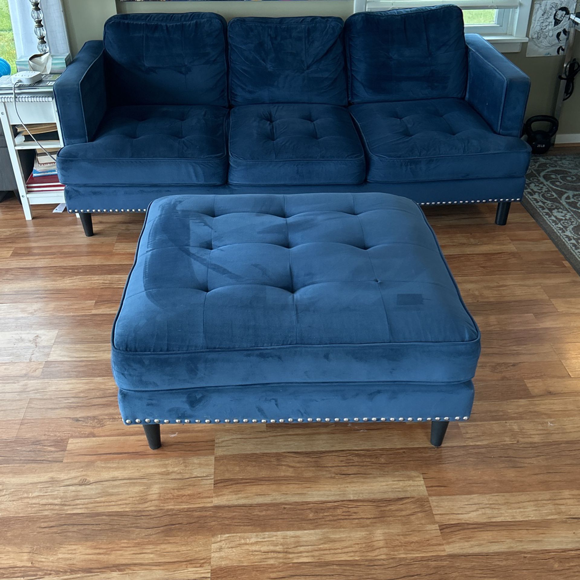 Couch with Ottoman