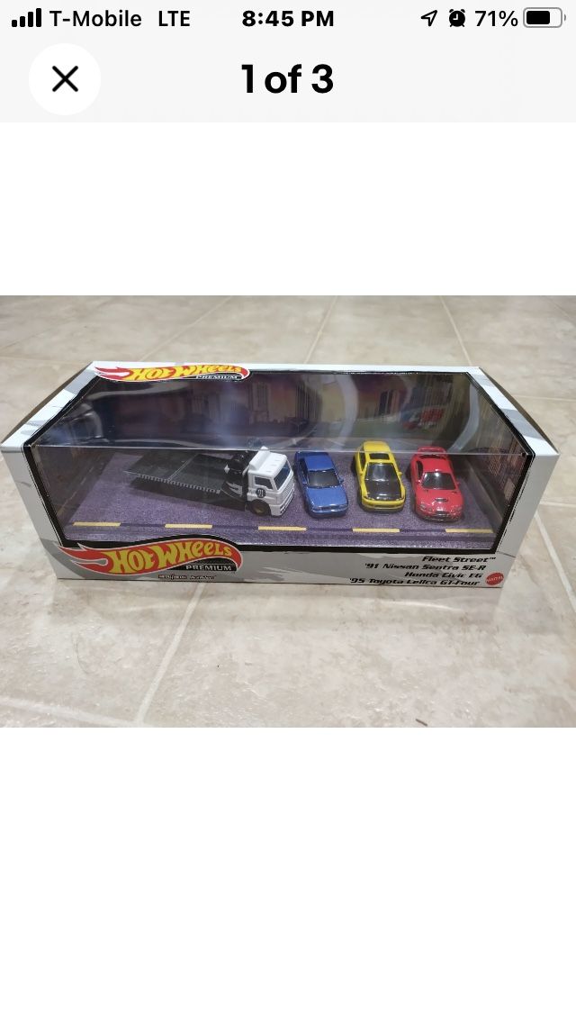 Hot Wheels Premium JDM Tuner Set 91 Nissan Sentra SE-R Fleet Street Civic EG