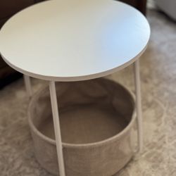End Table With Basket 