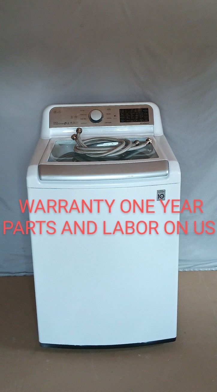 WASHER LG WARRANTY ONE YEAR