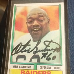 Signed Otis Sistrunk Rookie Card