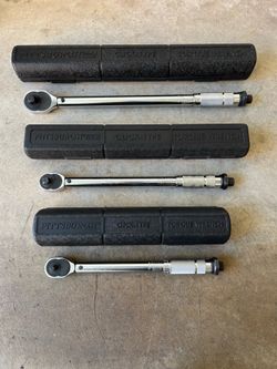 1/4”, 3/8”, and 1/2” Drive Pittsburgh Pro Click-Type Torque Wrenches