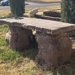 Concrete Garden Bench