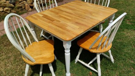 Dining table 4 chairs kitchen table set