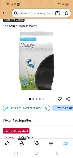 Brand: Aqua Natural
4.6
4.6 out of 5 stars
(875)
Aqua Natural Galaxy Sand 20lb Substrate