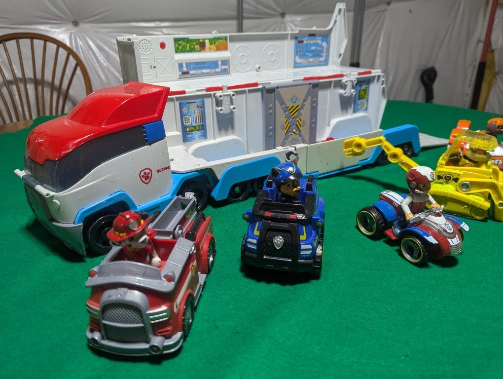 Paw Patrol Pups, Ryder, Vehicles and Truck