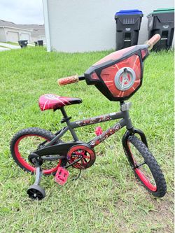 Selling Avengers 16-inch bike with training wheels.