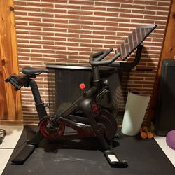 Peloton Bike+ With Mat, And Weights 