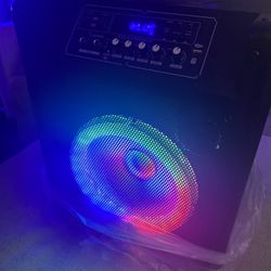 Bluetooth Speaker Karaoke Light Show….model MTs10-4..retails For $160