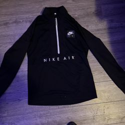 black nike air half zip up jacket 