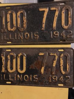 Illinois and Indiana plates