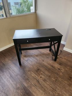 Black 2 Drawer Desk