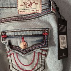 True Religion Jeans  Size 24 Pink Design