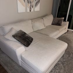 Restoration Hardware Couch And Persian Rug 