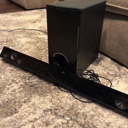 Sound Bar And Subwoofer 