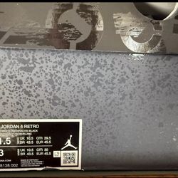 JORDAN 4 FEAR DS SZ 11.5 NEW!!!