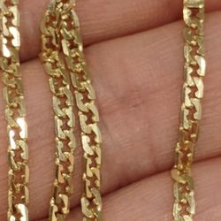 14k 20inch Unique Chain Solid Not Hollow 