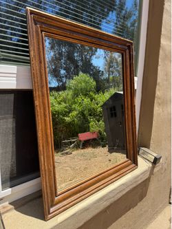 Solid Wood Vintage Mirror – 30x36