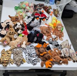 Variety of beanie babies