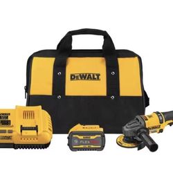 DEWALT FLEXVOLT 60V MAX Cordless Brushless 4.5 in. - 6 in. Small Angle Grinder and 1 FLEXVOLT 9.0Ah Battery 
