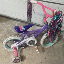 Children’s Bicycle With Training Wheels.