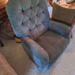 Free Blue Lazy Boy Reclining Chair