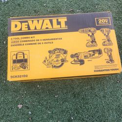 DeWalt DCK521D2 20V 5-Tool Combo Kit