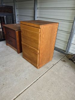 Wood filing cabinet