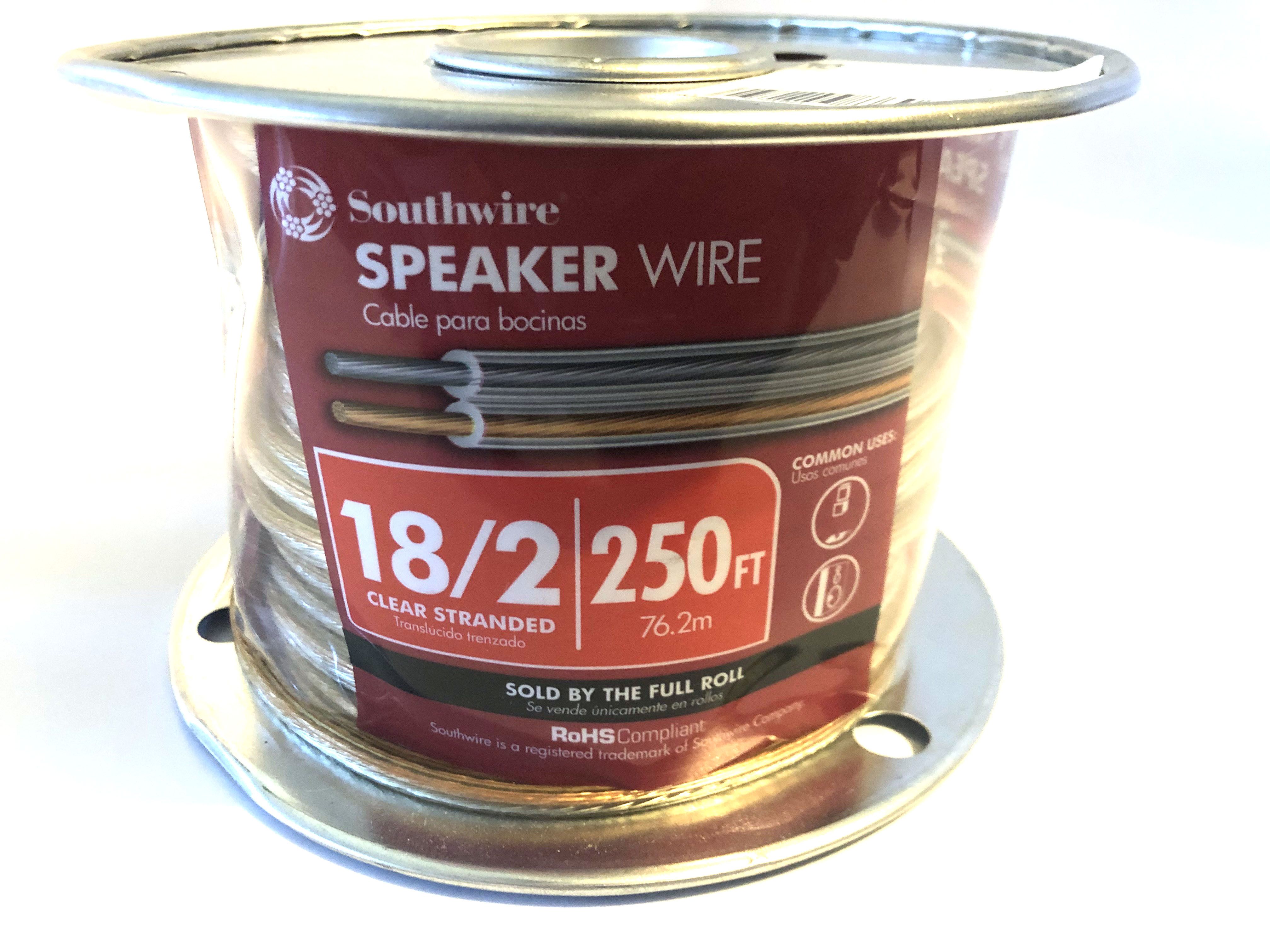 250-ft 18/2 Standard Speaker Wire - Southwire **NEW UNOPENED**